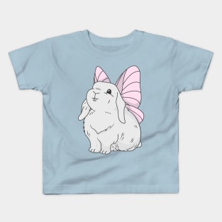 Fairy Bunny Rabbit - COLORED Cute Illustration Kids T-Shirt